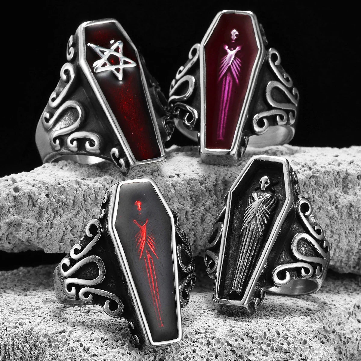 Vampire Coffin Ring
