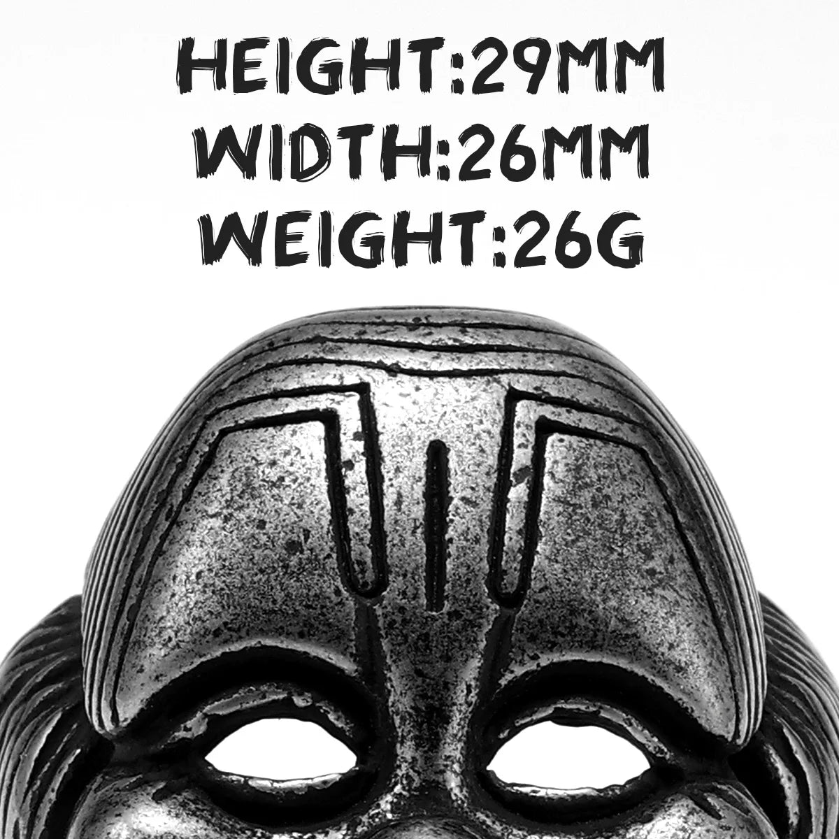 Clown Mask Skull Signet Ring