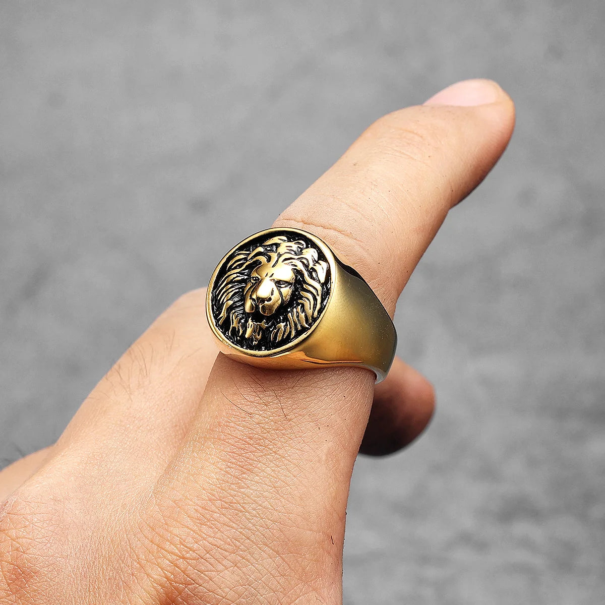 Lion King Signet Ring