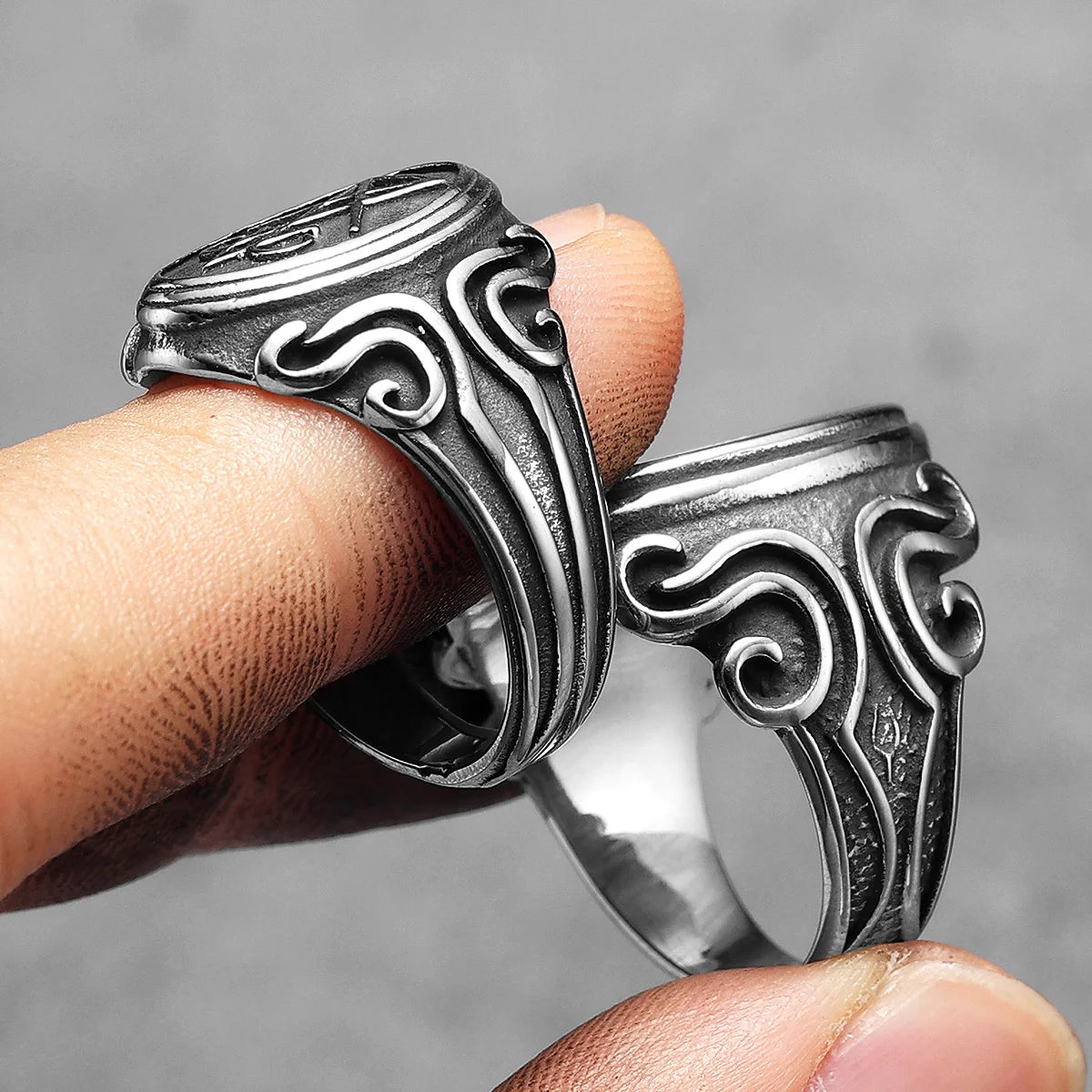 Lucifer Devil Skull Signet Ring