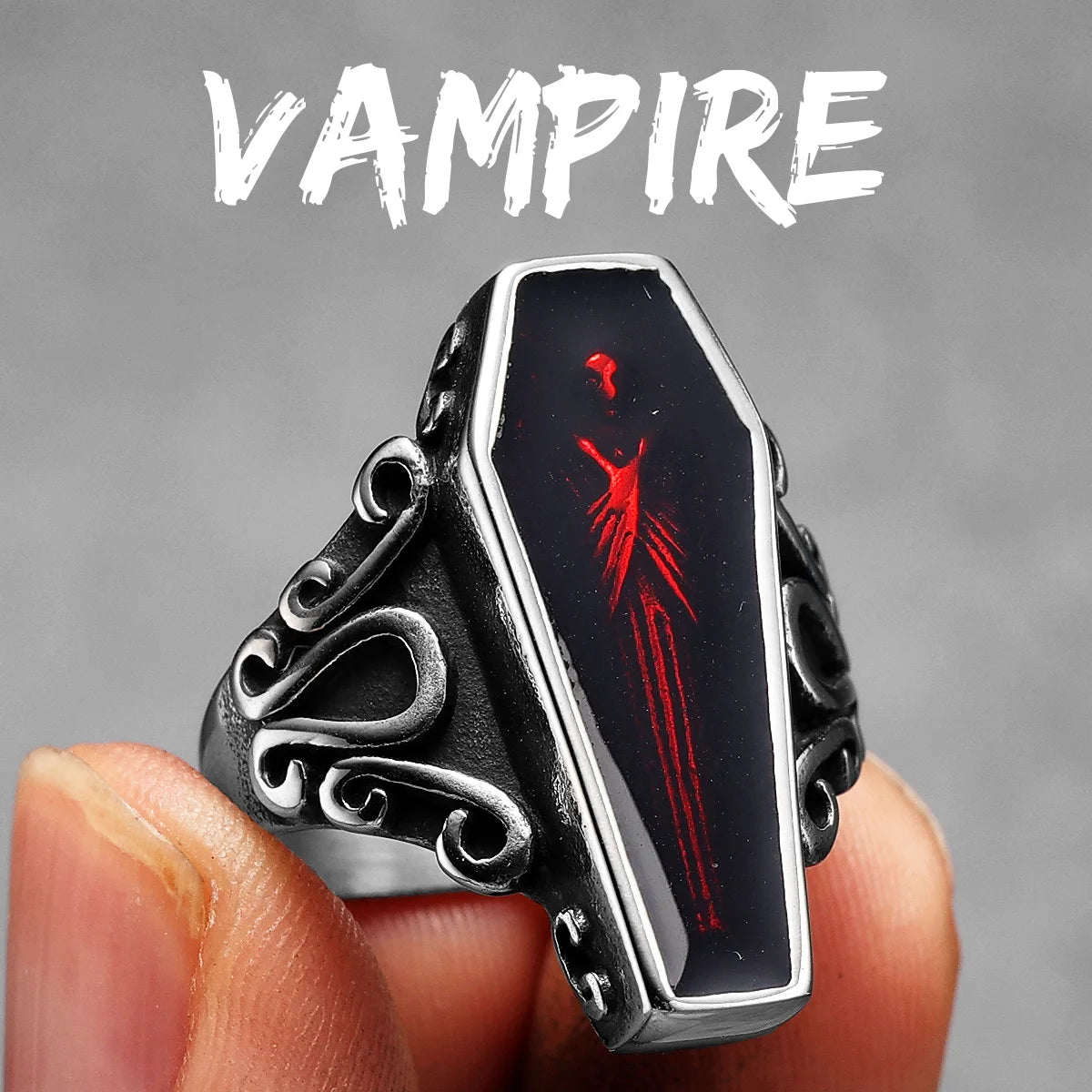 Vampire Coffin Ring