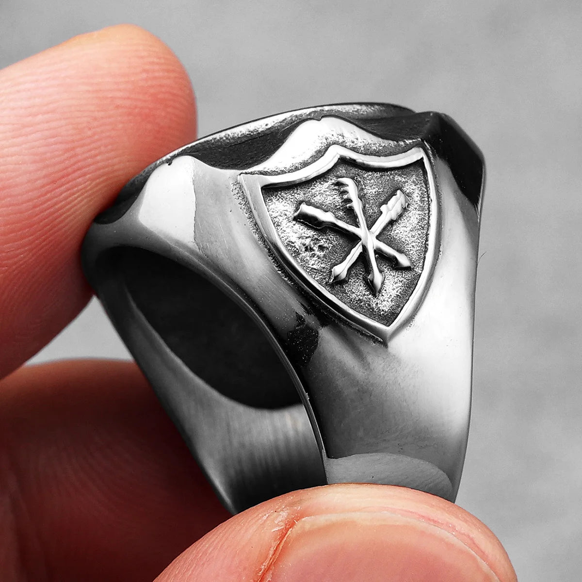 1936 Retro Skull Signet Ring