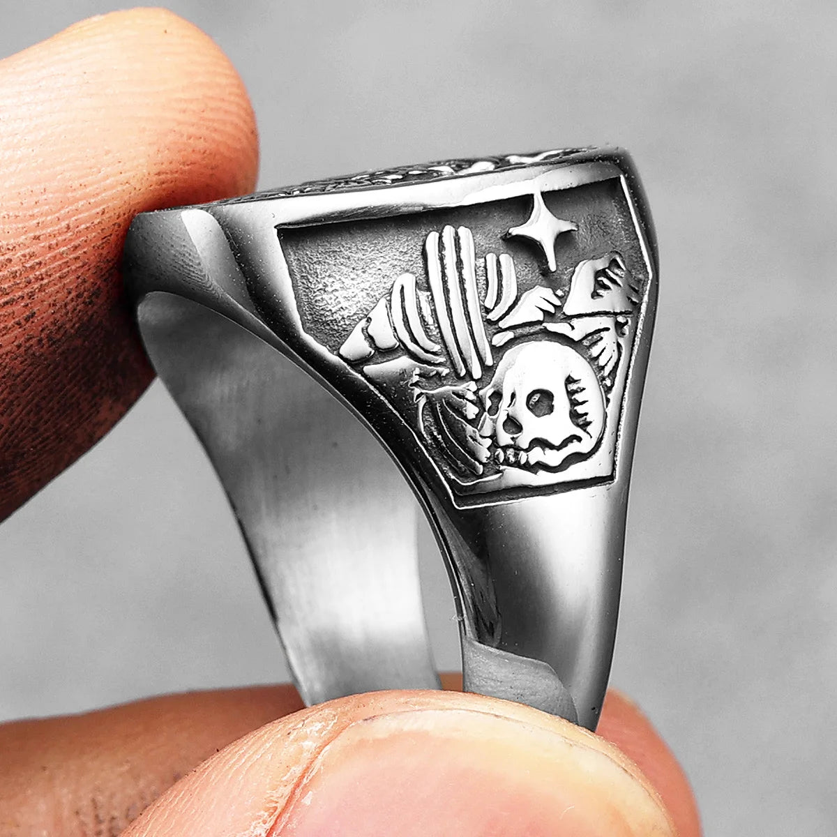 Cowboy Skull Rings