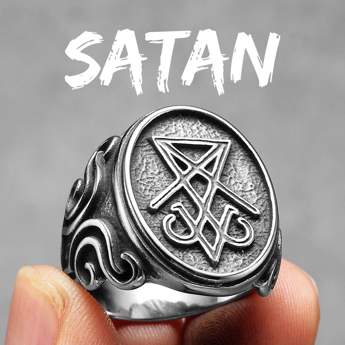 Lucifer Devil Skull Signet Ring