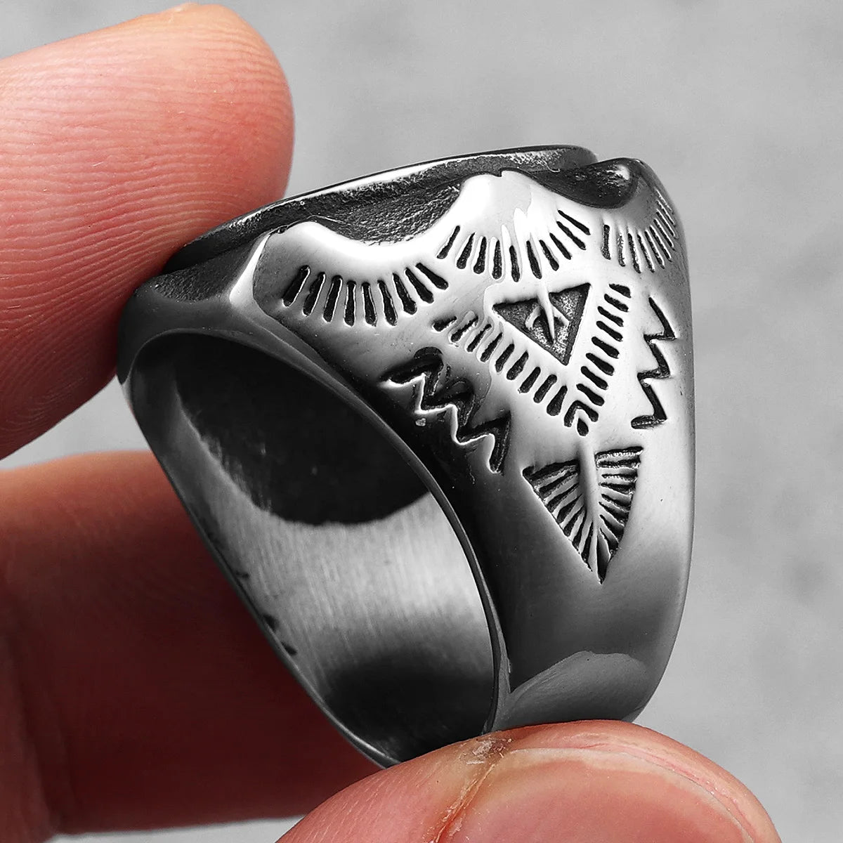 1936 Retro Skull Signet Ring