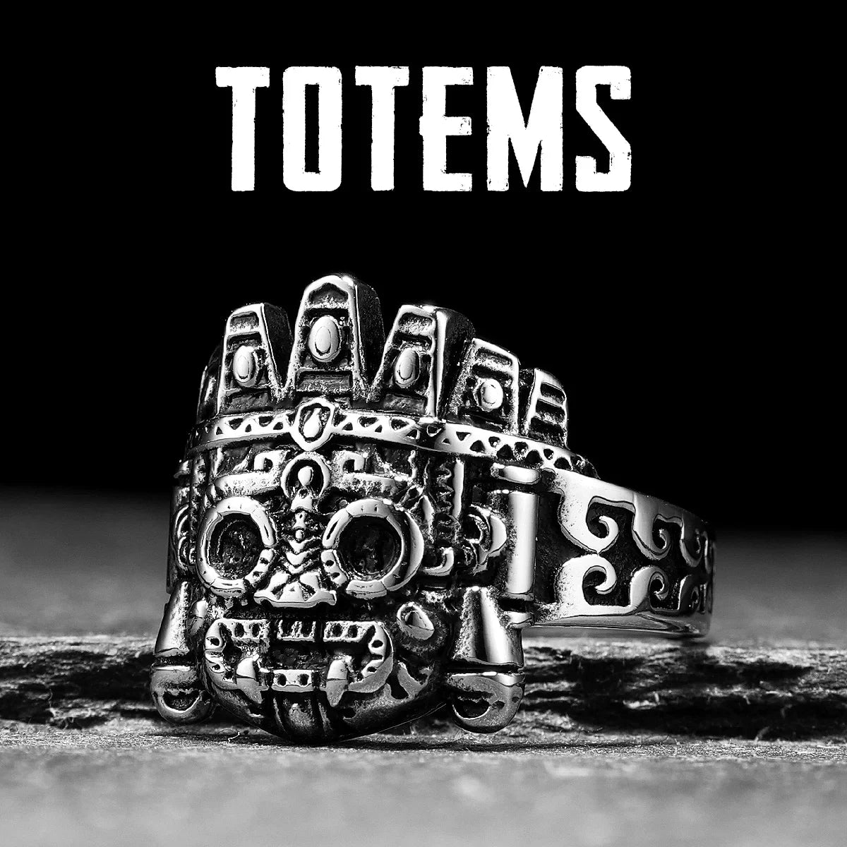Totems Skull Signet Ring