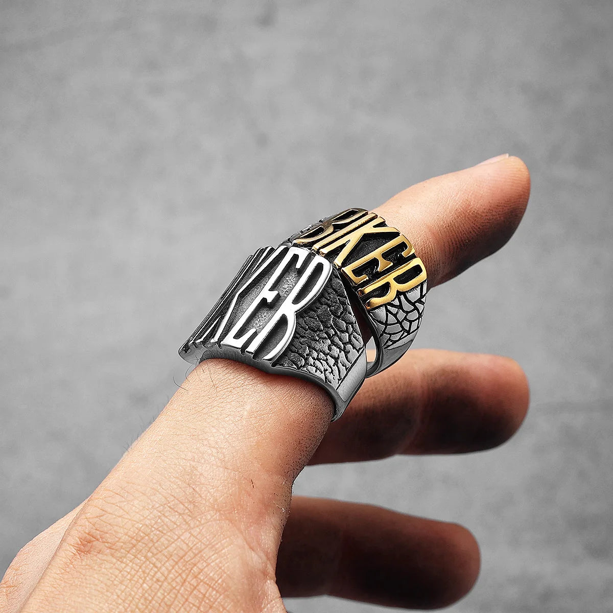 Motorcycle Biker Rider Rings
