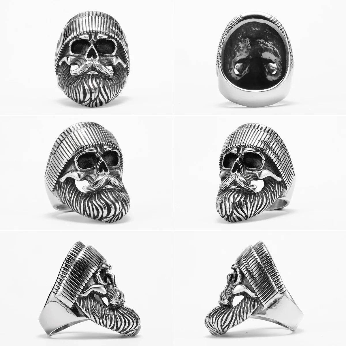 Hippie Skull Rider Signet Ring