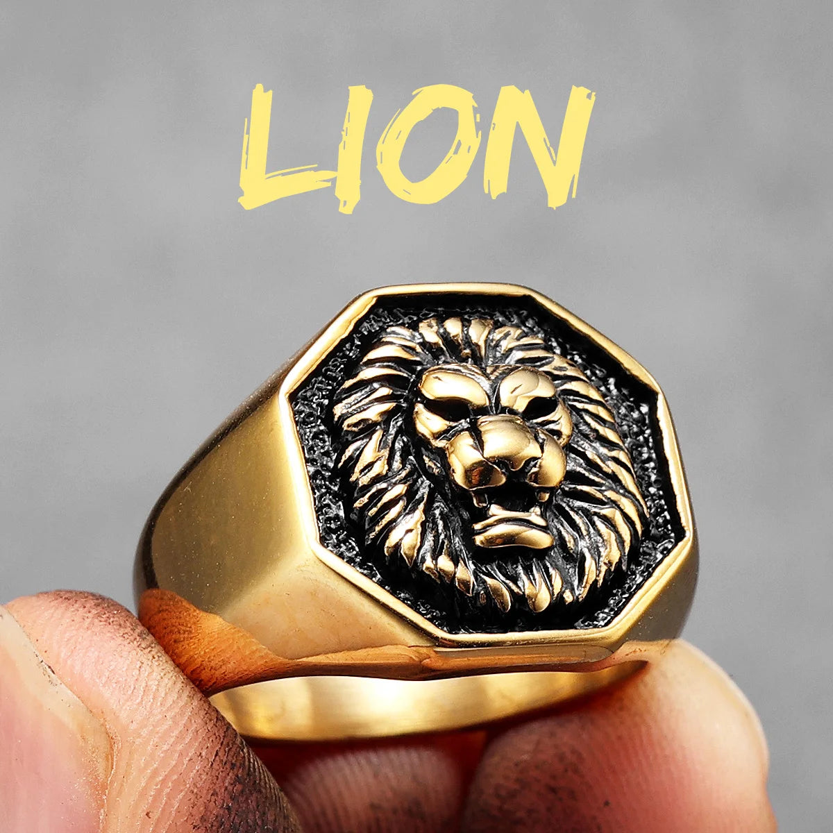 Lion King Signet Ring