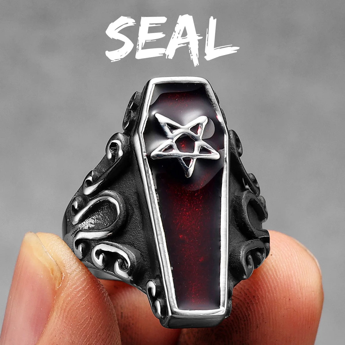 Vampire Coffin Ring