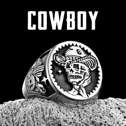 Cowboy Skull Rings
