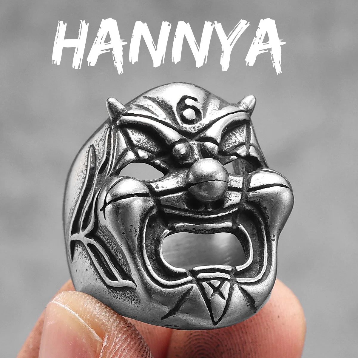 Clown Mask Skull Signet Ring