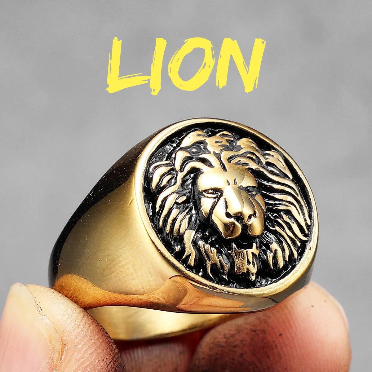 Lion King Signet Ring