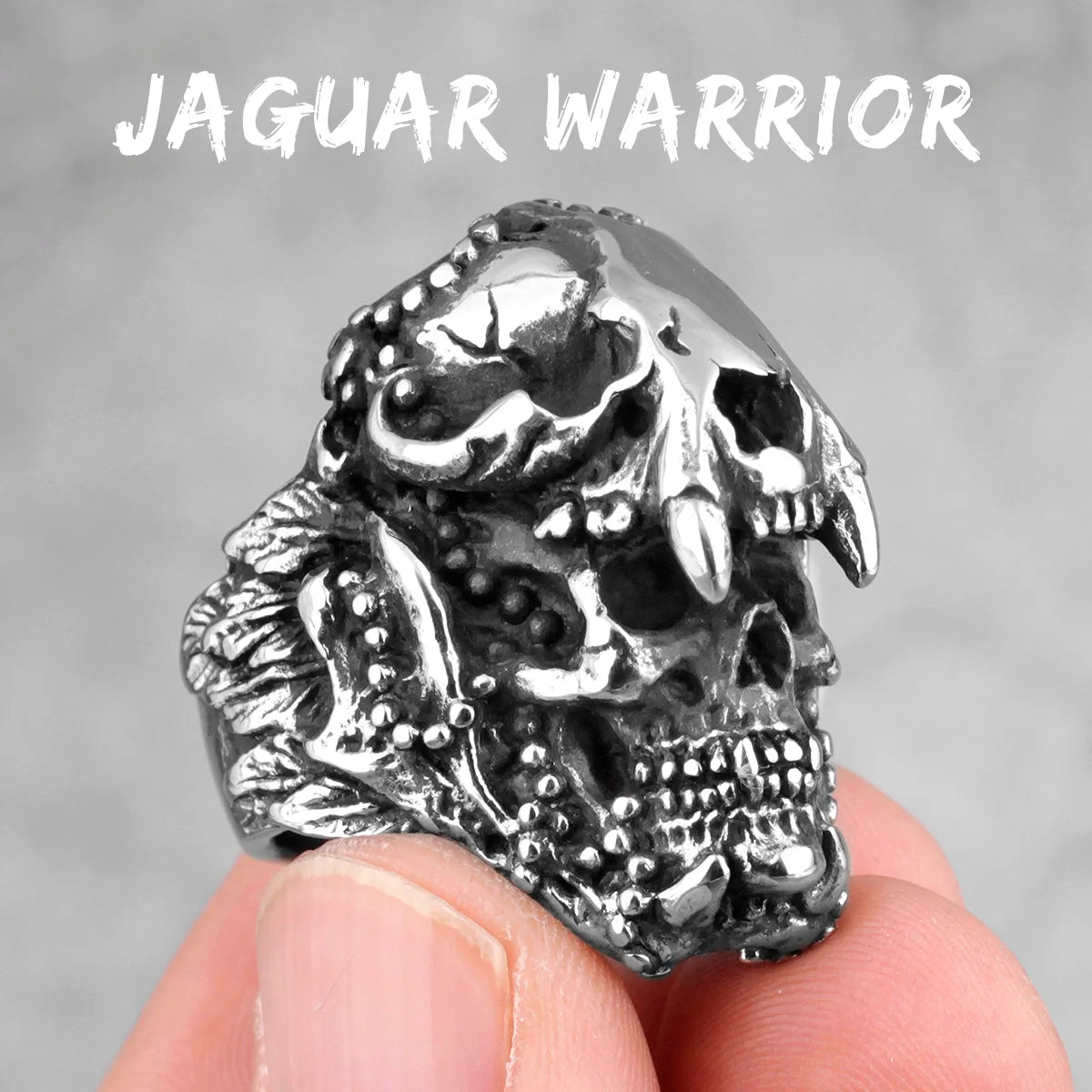 Gladiator Wolf Skull Rings