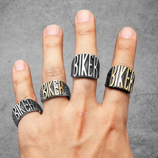 Motorcycle Biker Rider Rings