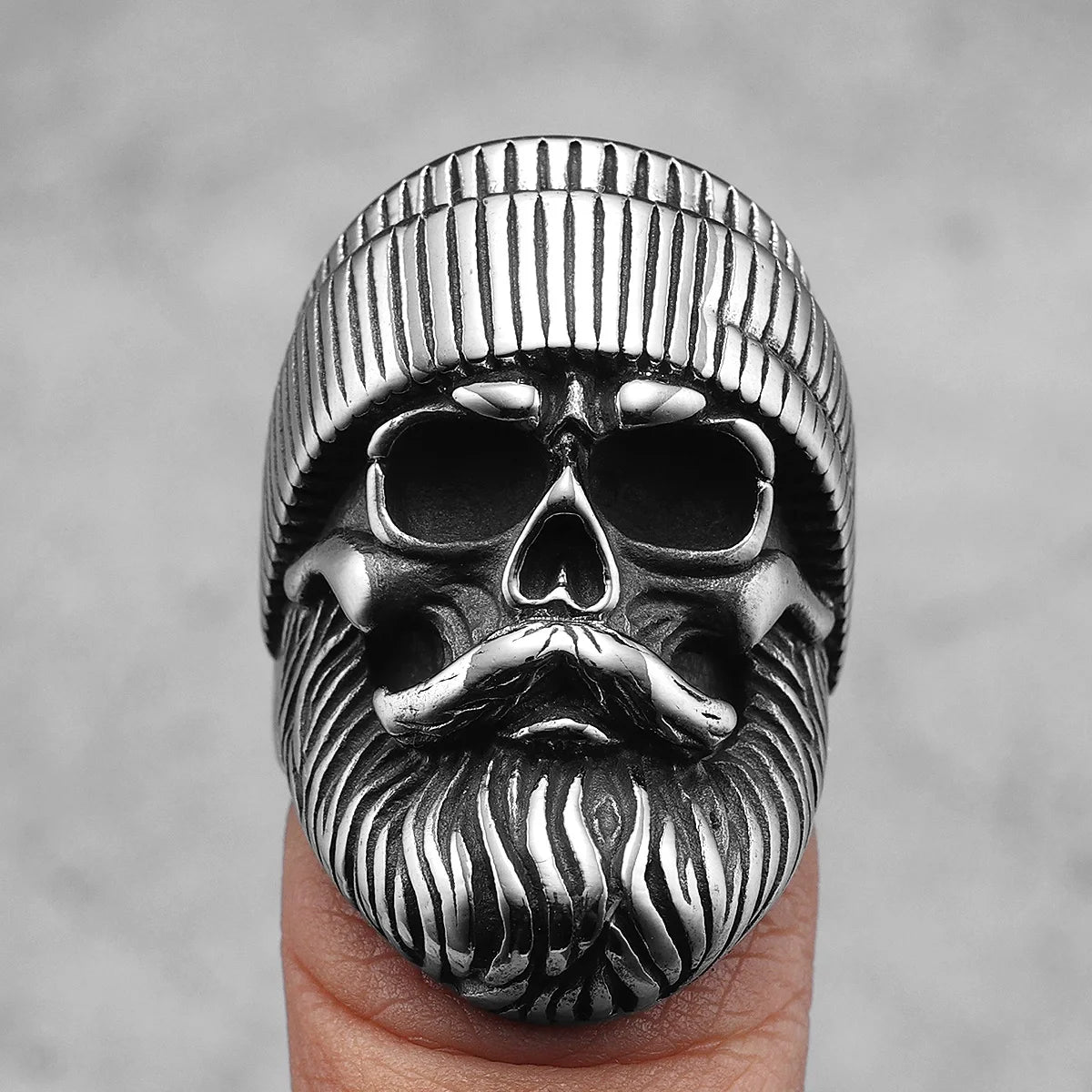 Hippie Skull Rider Signet Ring