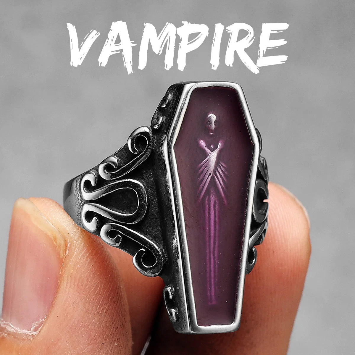 Vampire Coffin Ring