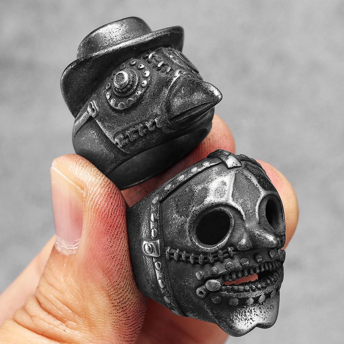 Witch Doctor Skull Signet Ring