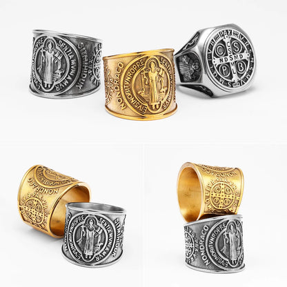Saint Benedict Exorcism Amulet Rings