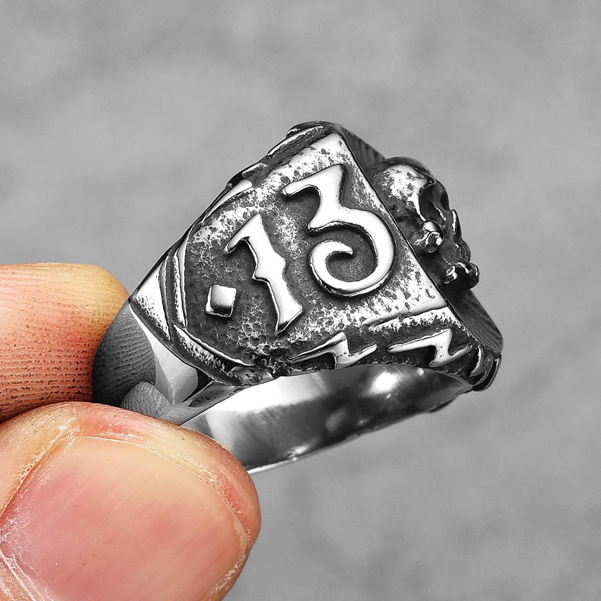 Lucky 13 Skull Rings