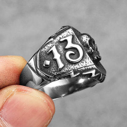 Lucky 13 Skull Rings