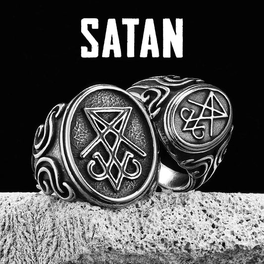 Lucifer Devil Skull Signet Ring