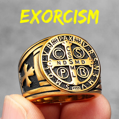 Saint Benedict Exorcism Amulet Rings