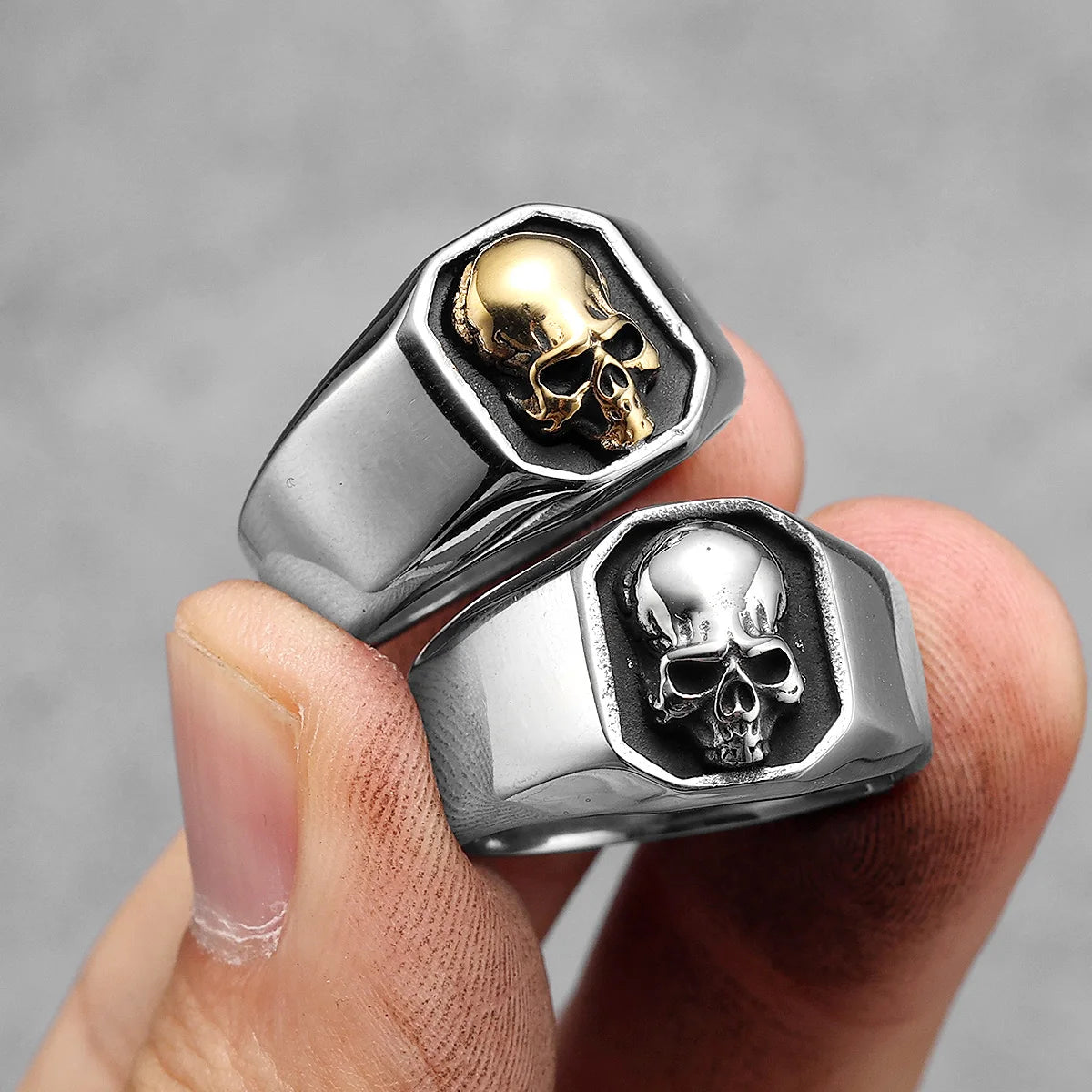 Skull Inset Ring