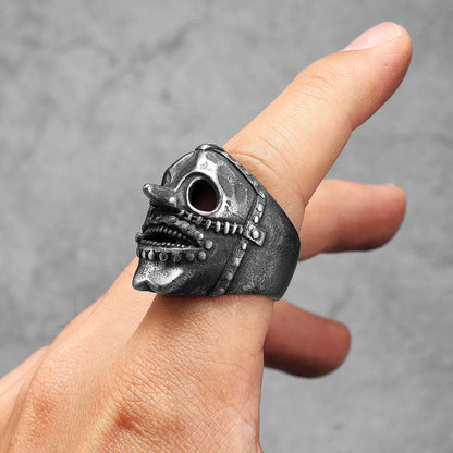 Japan Tengu Skull Signet Ring