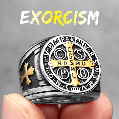 Saint Benedict Exorcism Amulet Rings