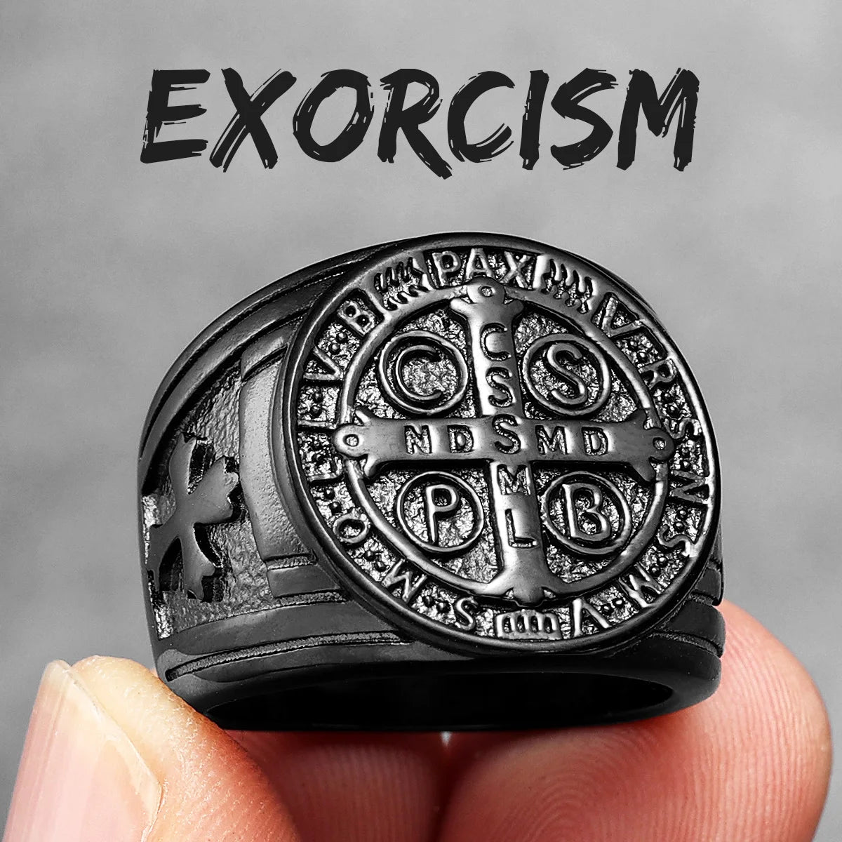 Saint Benedict Exorcism Amulet Rings