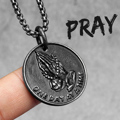 Prayer Hands Pendant Necklace