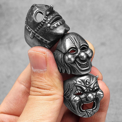 Clown Mask Skull Signet Ring