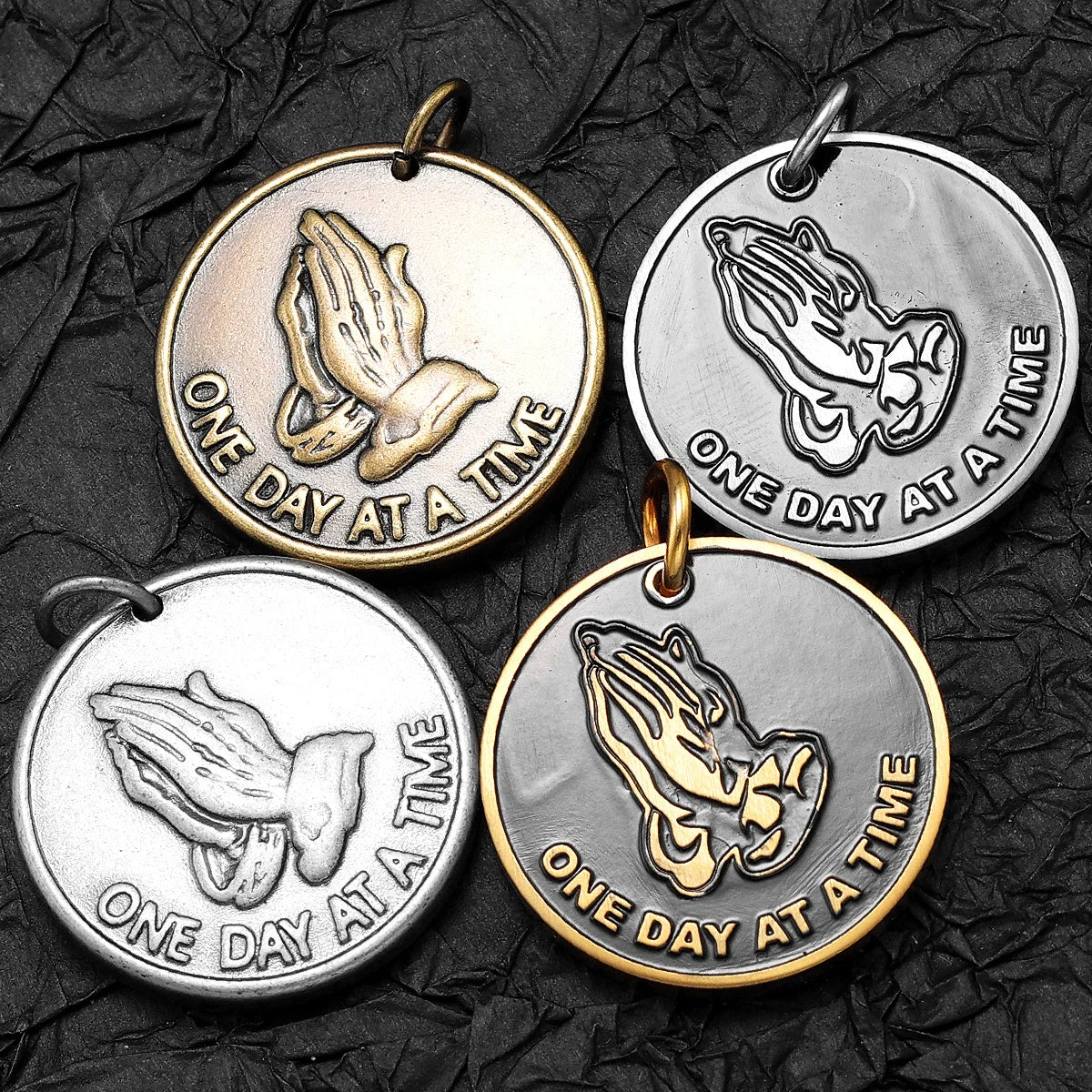 Prayer Hands Pendant Necklace