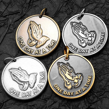 Prayer Hands Pendant Necklace