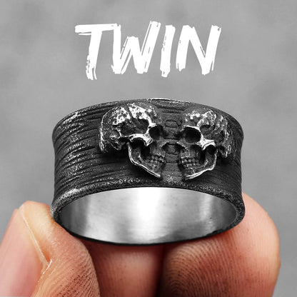 Twin Skull Rings