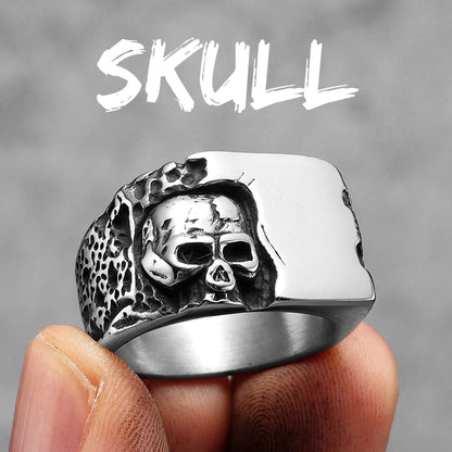 Skull Inset Ring