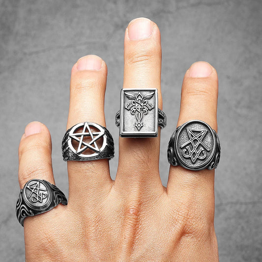 Lucifer Devil Skull Signet Ring
