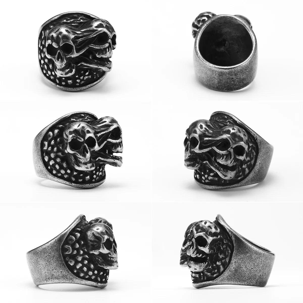 Gothic Schizophrenia Skull Ring