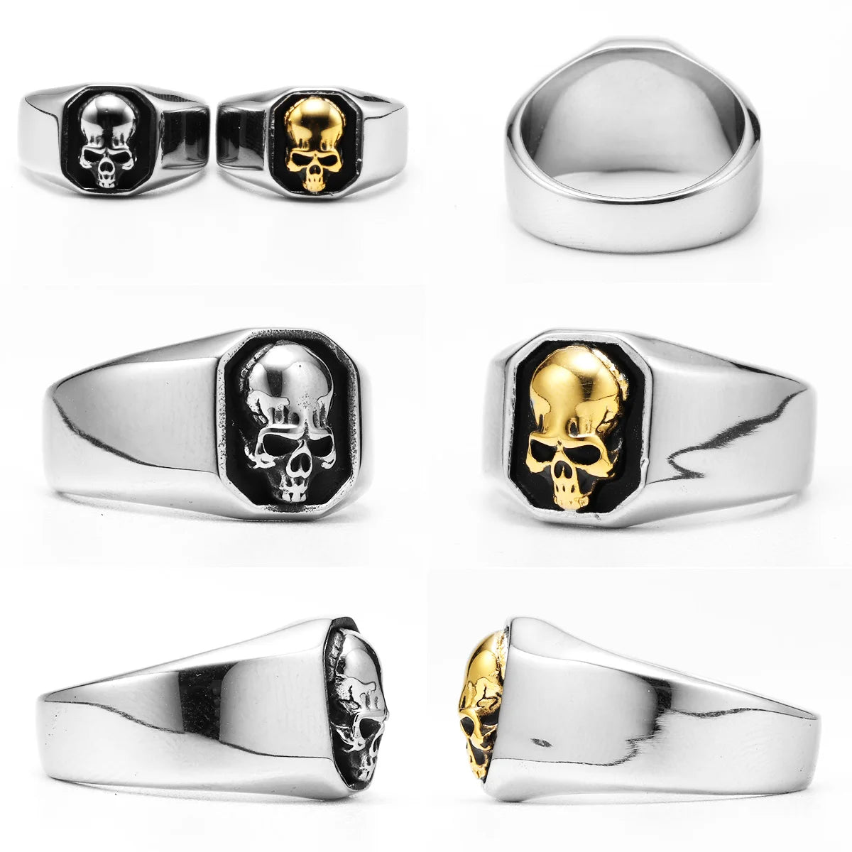 Skull Inset Ring
