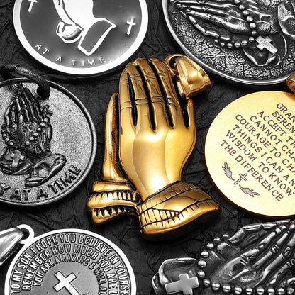 Prayer Hands Pendant Necklace