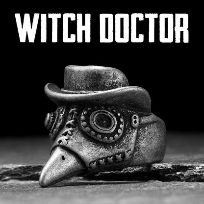 Witch Doctor Skull Signet Ring