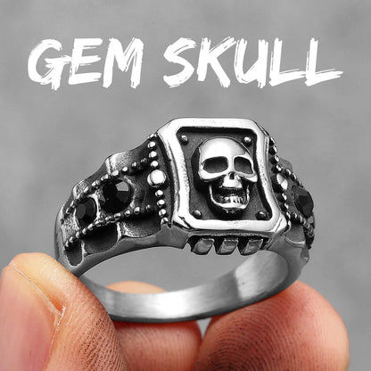 Skull Inset Ring