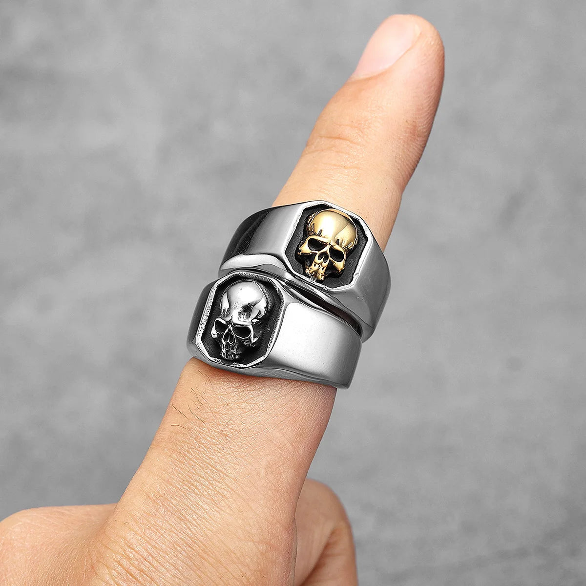 Skull Inset Ring