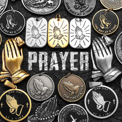 Prayer Hands Pendant Necklace