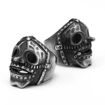 Japan Tengu Skull Signet Ring