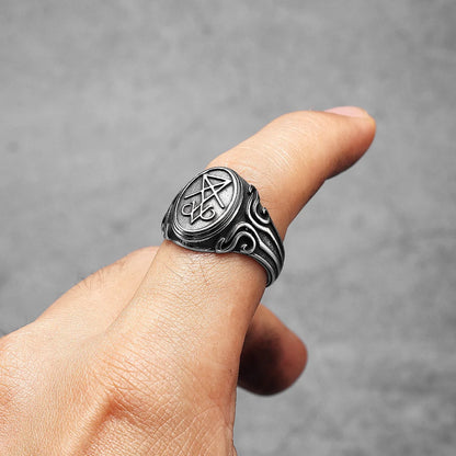 Lucifer Devil Skull Signet Ring