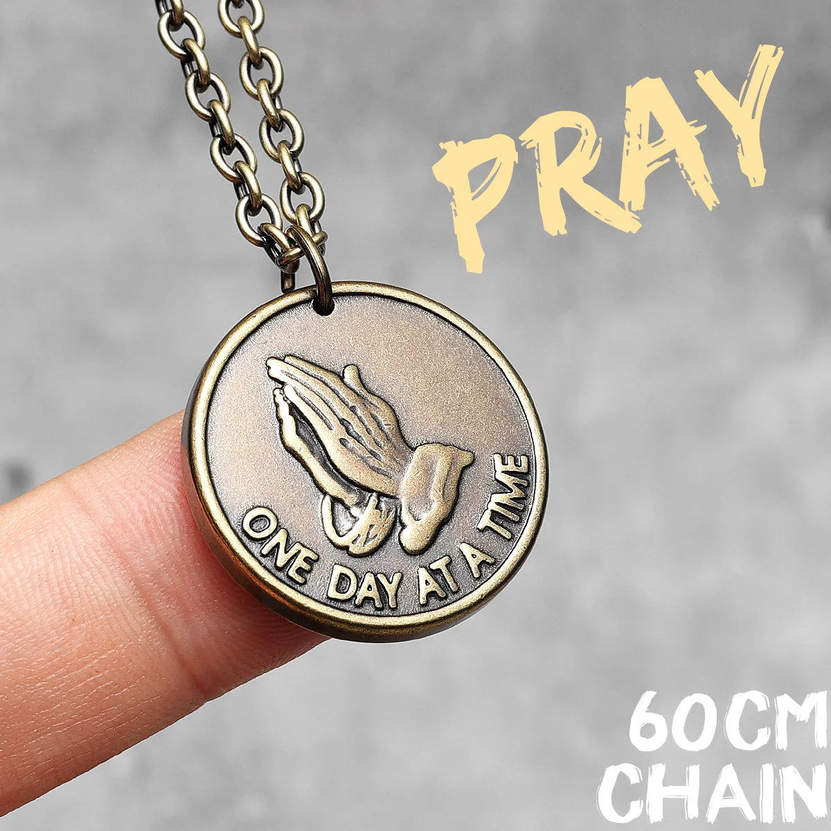 Prayer Hands Pendant Necklace