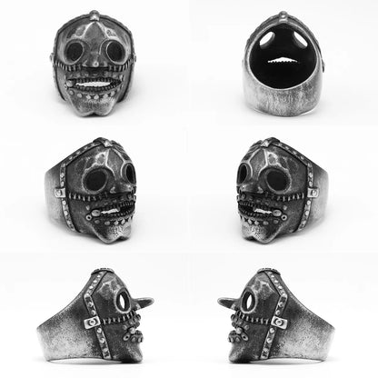 Japan Tengu Skull Signet Ring