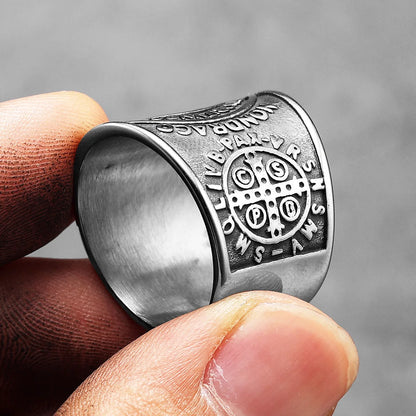 Saint Benedict Exorcism Amulet Rings